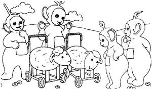 Teletubbies Kleurplaat. Kleurplaten Teletubbies Tv series kleurplaten 