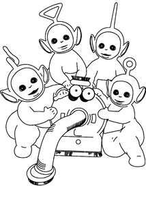 Teletubbies Kleurplaat. Kleurplaten Teletubbies Tv series kleurplaten 