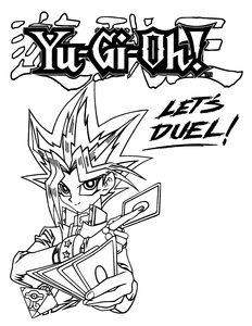 Yu Gi Oh Kleurplaat. Kleurplaten Yu gi oh Tv series kleurplaten 