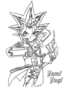Yu Gi Oh Kleurplaat. Kleurplaten Yu gi oh Tv series kleurplaten 