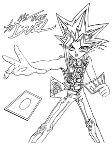 Yu Gi Oh Kleurplaat. Kleurplaten Yu gi oh Tv series kleurplaten 