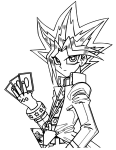 Yu Gi Oh Kleurplaat. Kleurplaten Yu gi oh Tv series kleurplaten 