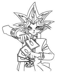 Yu Gi Oh Kleurplaat. Kleurplaten Yu gi oh Tv series kleurplaten 