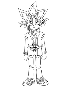 Yu Gi Oh Kleurplaat. Kleurplaten Yu gi oh Tv series kleurplaten 