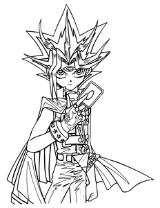 Yu Gi Oh Kleurplaat. Kleurplaten Yu gi oh Tv series kleurplaten 