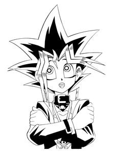 Yu Gi Oh Kleurplaat. Kleurplaten Yu gi oh Tv series kleurplaten 