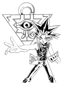 Yu Gi Oh Kleurplaat. Kleurplaten Yu gi oh Tv series kleurplaten 