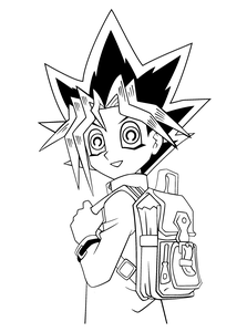 Yu Gi Oh Kleurplaat. Kleurplaten Yu gi oh Tv series kleurplaten 