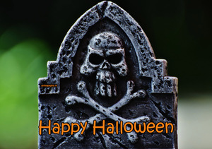 Halloween Facebook plaatjes Happy halloween Dooshoofd 
