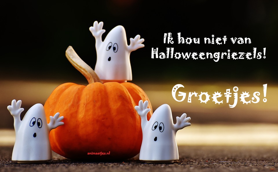 Halloween Poppetjes Facebook plaatjes Pompoen Ik hou niet van halloween griezels 