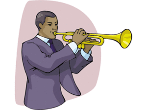 Muziek plaatjes Blaasinstrumenten Trompet Trompetter