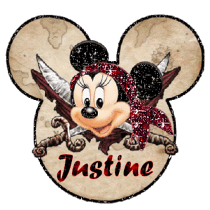 Naamanimaties Justine Justine Glitter Disney Minnie Mouse
