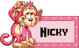 Naamanimaties Nicky Nicky Roze Aap