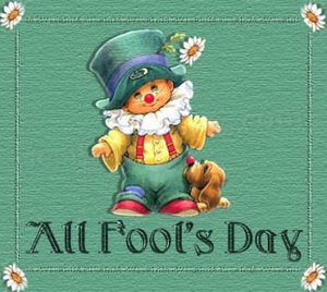 1 april Plaatjes Clowntje All Fools Day