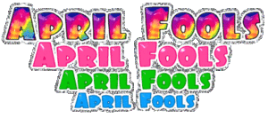 1 april Plaatjes April Fools Glittertekst