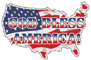 Plaatjes 4th of july Glitter God Bless America Land