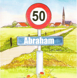 Plaatjes Abraham Straatbord Abraham 50 Jaar