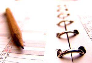 Plaatjes Agenda Agenda Met Potlood