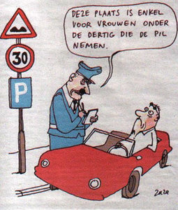 Plaatjes Bekeuring Humor Grappig Cartoon