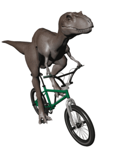 Dinosaurus Plaatjes Een Sportieve Dino Op De Fiets