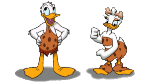 Plaatjes Donald duck Donald En Katrien In De Stenentijd