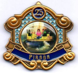 Plaatjes Efteling pins Efteling Jubileum Pins 25 Jaar Pirana