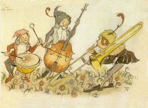 Plaatjes Efteling Efteling Tekening Anton Pieck Muziekant Kabouters