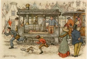 Plaatjes Efteling Efteling Tekening Anton Pieck Stoomtrein