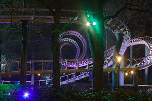 Plaatjes Efteling Efteling Python Bij Nacht Lichtjes