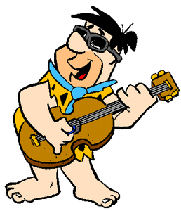 Plaatjes Flintstones Fred Flinstone Met Gitaar