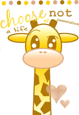 Giraffen Plaatjes Schattig Giraffe Met Tekst