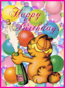 Plaatjes Happy birthday Garfield Happy Birthday