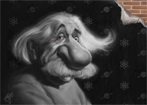 Plaatjes Karikaturen Albert Einstein Karikatuur