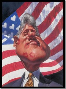Plaatjes Karikaturen Bill Clinton Karikatuur