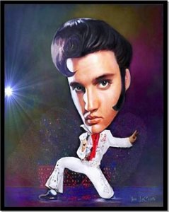 Plaatjes Karikaturen Elvis Presley Karikatuur