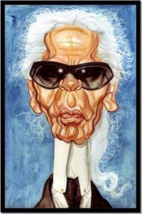 Plaatjes Karikaturen Karl Lagerfeld Karikatuur