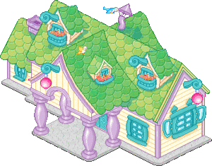 Plaatjes Kawaii huizen en kastelen 