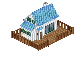 Plaatjes Kawaii huizen en kastelen 