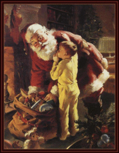 Plaatjes Kerst nostalgie Sinterklaas Met Jongetje 