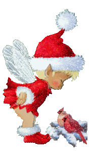 Plaatjes Kerstengel Kerst Elfje Met Vogeltje