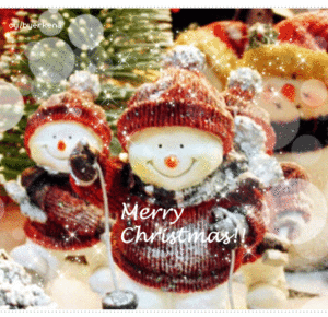 Plaatjes Kerstkaarten Kerstkaart Sneeuwmannen