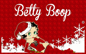 Plaatjes Kerstkaarten Rode Betty Boop Kerstkaart