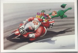 Kerstmannen Plaatjes Kerstman Motor