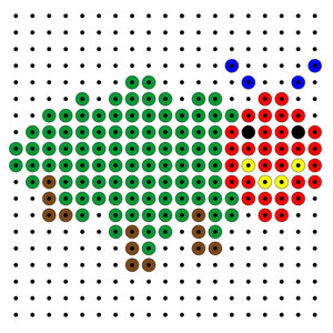 Plaatjes Kralenplank bekend uit boeken Rupsje Nooit Genoeg 2