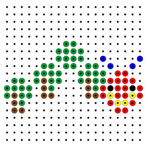 Plaatjes Kralenplank bekend uit boeken Rupsje Nooit Genoeg 3