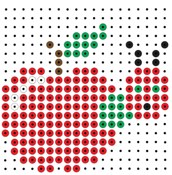 Plaatjes Kralenplank bekend uit boeken Rupsje Nooit Genoeg In Appel