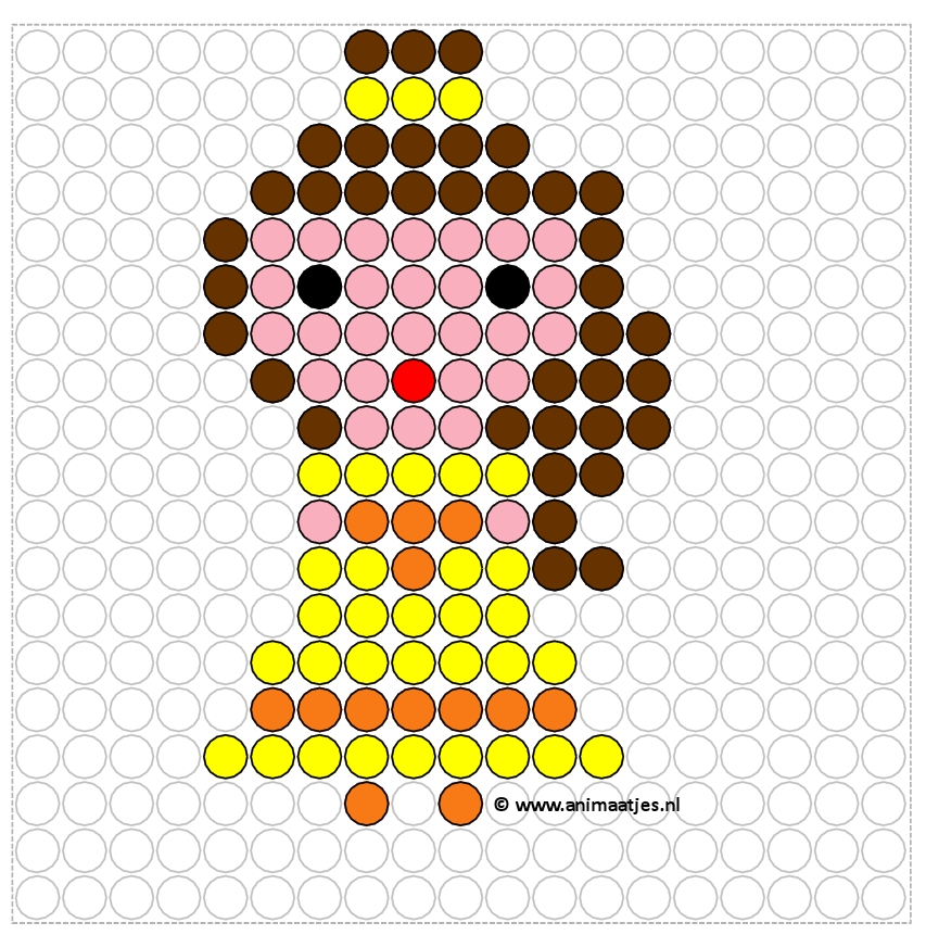 Plaatjes Kralenplank disney Belle 2