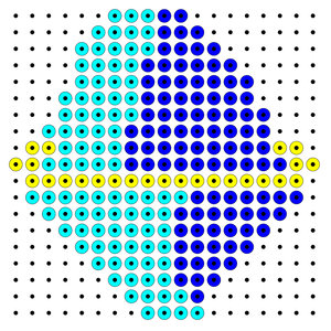 Plaatjes Kralenplank heelal Blauwe Planeet