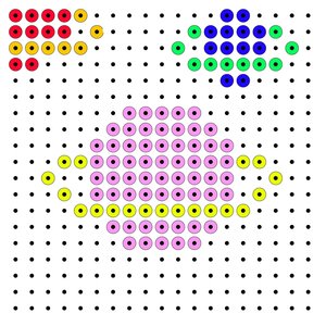 Plaatjes Kralenplank heelal Planeten