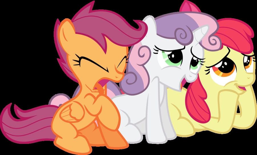 Plaatjes My little pony Scootaloo Sweetie Belle En Appleboom De Cutie Mark Crusaders My Little Pony